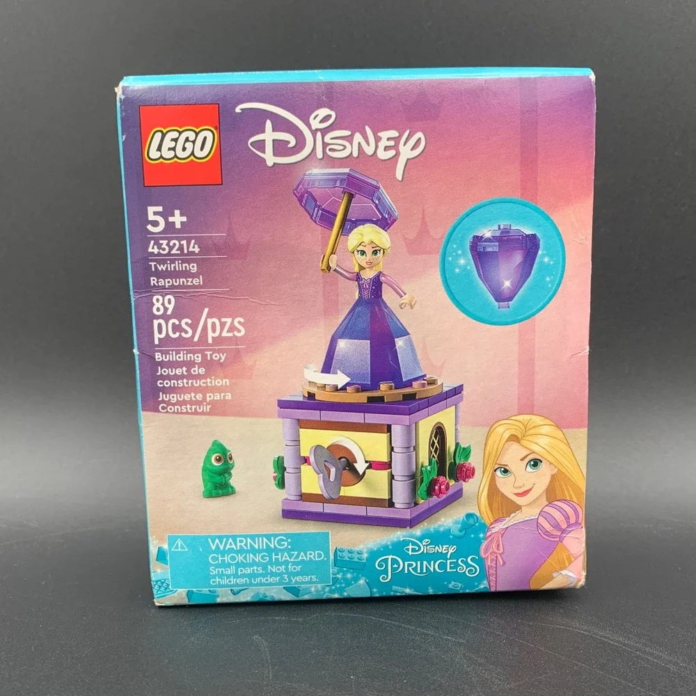 LEGO Disney Princess Twirling Rapunzel 43214 Building Toy Set 89 Pieces Retired